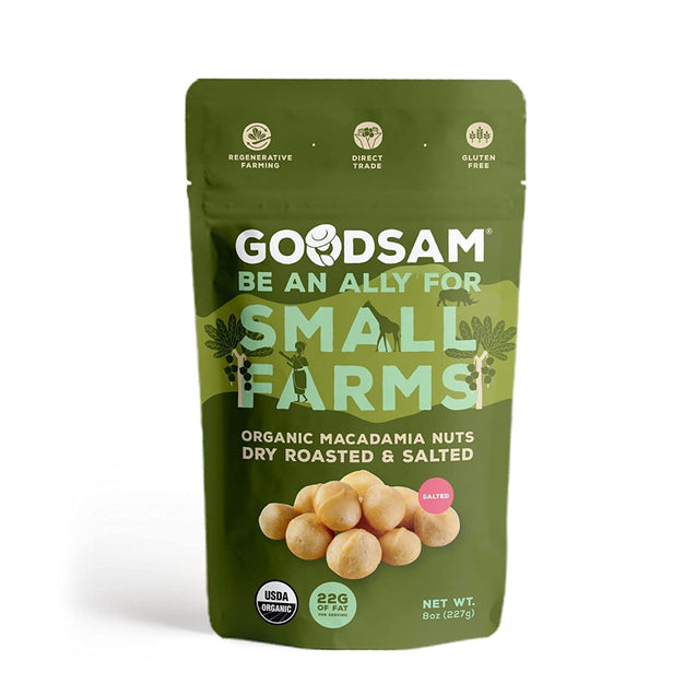 Goodsam: Organic Macadamia Nuts Dry Roasted, 8 Oz