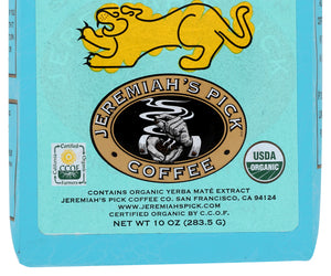 Jeremiahs Pick Coffee: Coffee Ground Powercafe Organic, 10 Oz