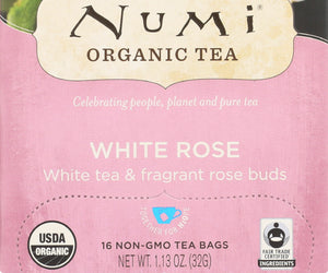 Numi Teas: Organic White Tea White Rose, 16 Bg