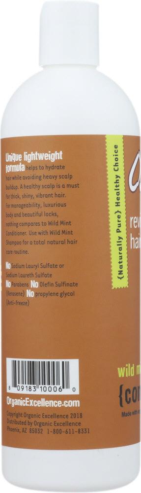 Organic Excellence: Wild Mint Revitalizing Hair Therapy Conditioner, 16 Oz - RubertOrganics
