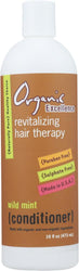 Organic Excellence: Wild Mint Revitalizing Hair Therapy Conditioner, 16 Oz - RubertOrganics