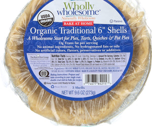 Wholly Wholesome: Organic Traditional 6" Shells, 9.60 Oz