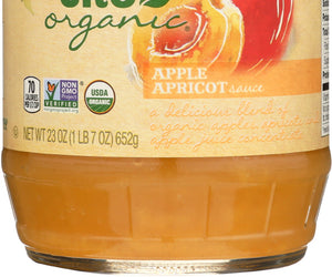 Santa Cruz: Organic Apple Apricot Sauce, 23 Oz