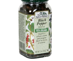 Spice Hunter: Organic Whole Black Peppercorn, 2 Oz