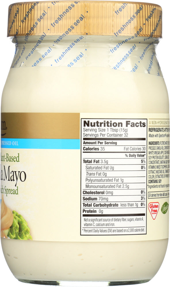 Spectrum Naturals: Light Canola Mayo Vegan, 16 Oz