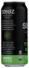 Steaz: Organic Unsweetened Half & Half Yerba Mate, 16 Oz