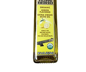 Filippo Berio: Organic Extra Virgin Olive Oil Lemon Flavored, 8.4 Fo