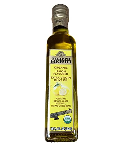 Filippo Berio: Organic Extra Virgin Olive Oil Lemon Flavored, 8.4 Fo