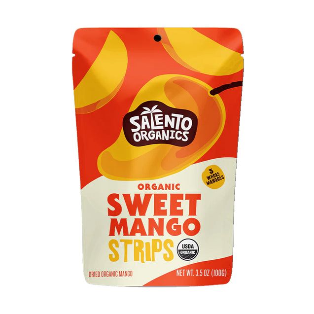 Solento Organics: Sweet Mango Strips Organic, 3.5 Oz