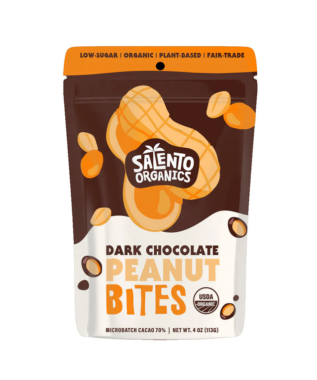 Solento Organics: Dark Chocolate Peanut Bites, 4 Oz