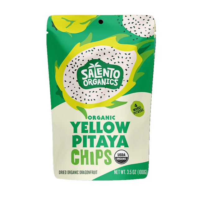 Solento Organics: Yellow Pitaya Chips Organic, 3.5 Oz