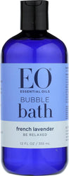 Eo: Serenity Bubble Bath French Lavender With Aloe, 12 Oz - RubertOrganics