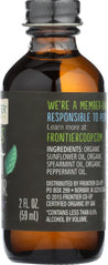 Frontier Herb: Organic Mint Flavor, 2 Oz - RubertOrganics