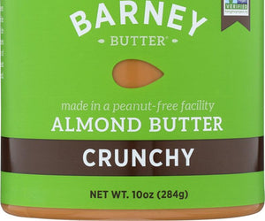 Barney Butter: Almond Butter Crunchy, 10 Oz - RubertOrganics
