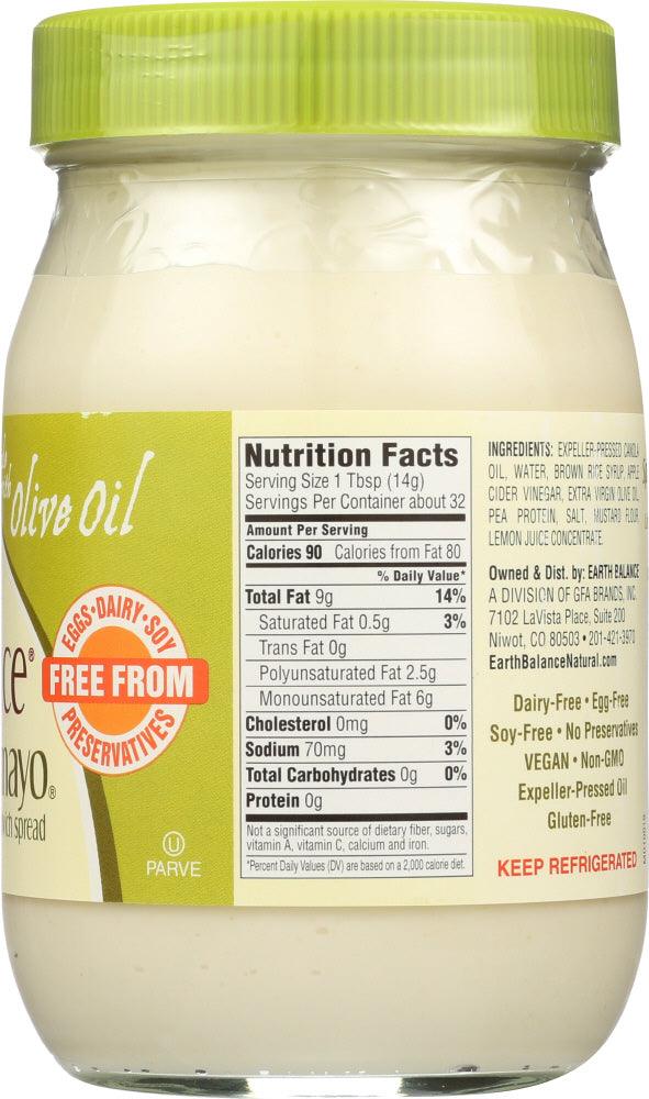 Earth Balance: Mindful Mayo Dressing With Olive Oil, 16 Oz - RubertOrganics