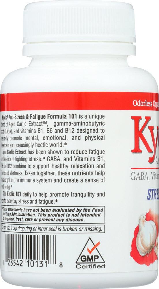 Kyolic: Aged Garlic Extract Stress And Fatigue Relief Formula 101, 100 Tablets - RubertOrganics