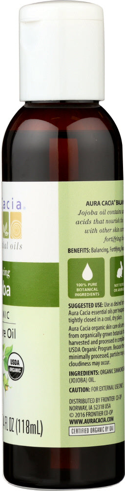 Aura Cacia: Organic Skin Care Oil Balancing Jojoba, 4 Oz