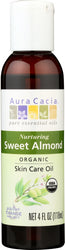 Aura Cacia: Organic Skin Care Oil Nuturing Sweet Almond, 4 Oz