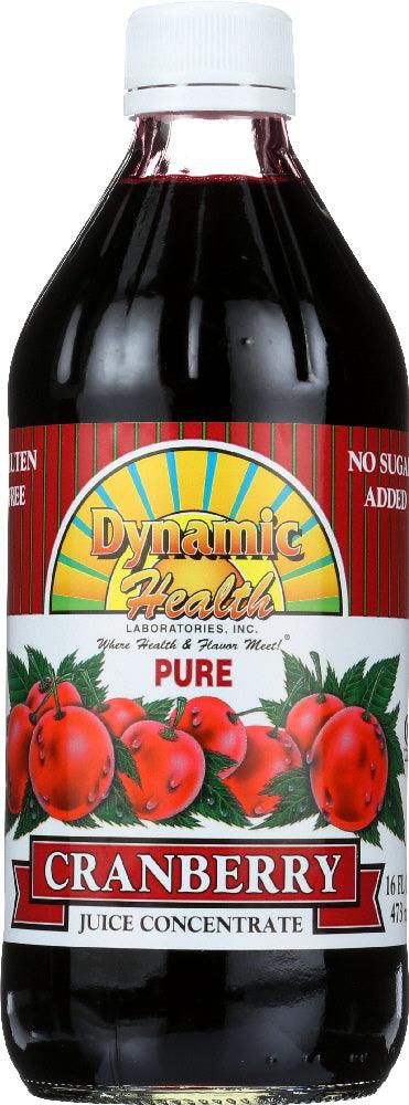 Dynamic Health: Pure Cranberry Juice Concentrate, 16 Oz - RubertOrganics