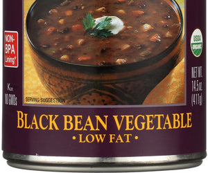 Amy's: Organic Soup Low Fat Black Bean Vegetable, 14.5 Oz