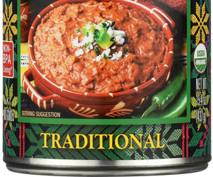 Amy's: Vegetarian Organic Refried Beans Traditional, 15.4 Oz
