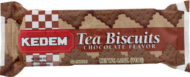 Kedem: Tea Biscuits Chocolate, 4.2 Oz - RubertOrganics