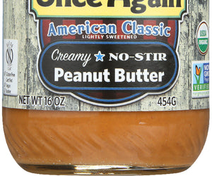 Once Again: Peanut Butter Organic American Classic Creamy, 16 Oz