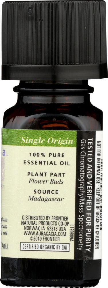 Aura Cacia: Organic Clove Bud Essential Oil, 0.25 Oz - RubertOrganics