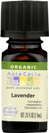 Aura Cacia: Organic Lavender Essential Oil, 0.25 Oz