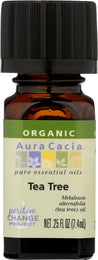 Aura Cacia: Organic Tea Tree Essential Oil, 0.25 Oz