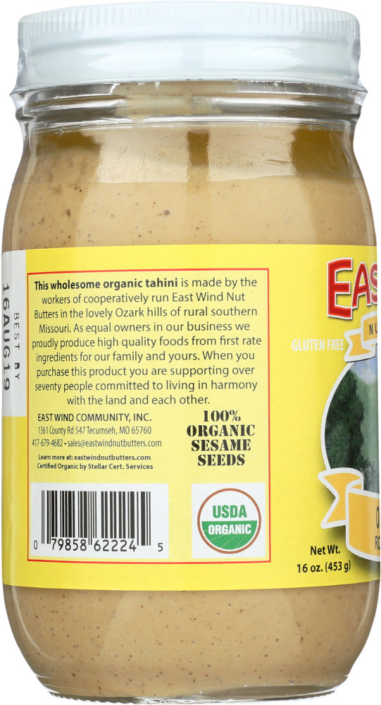 East Wind: Nut Butter Organic Tahini, 16 Oz