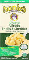 Annie's Homegrown: Organic Alfredo Shells & Cheddar, 6 Oz - RubertOrganics