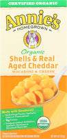 Annie's Homegrown: Organic Shells & Real Aged Cheddar Macaroni & Cheese, 6 Oz - RubertOrganics