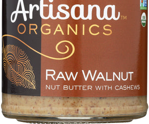 Artisana: 100% Organic Raw Walnut Butter With Cashews, 8 Oz