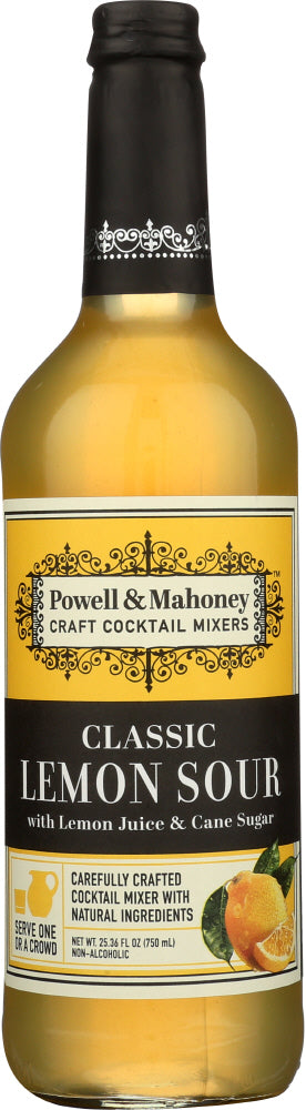 Powell & Mahoney: Lemon Sour With Bitters Vintage Original Cocktail Mixer, 750 Ml