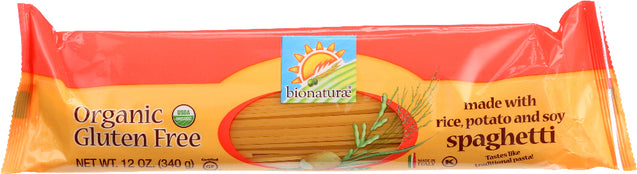 Bionaturae: Organic Gluten Free Spaghetti Pasta, 12 Oz