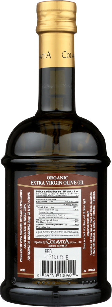 Colavita: Organic Extra Virgin Olive Oil, 17 Oz