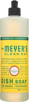 Mrs. Meyer's: Clean Day Liquid Dish Soap Honeysuckle Scent, 16 Oz - RubertOrganics