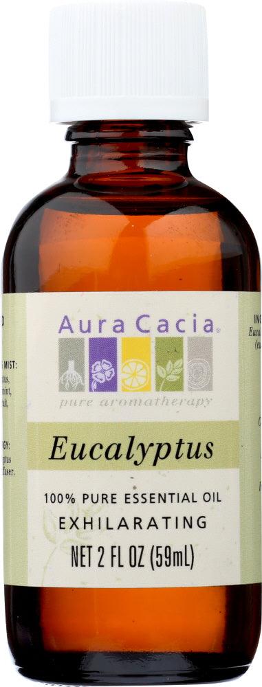 Aura Cacia: 100% Pure Essential Oil Eucalyptus, 2 Oz - RubertOrganics