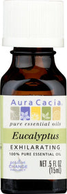 Aura Cacia: 100% Pure Essential Oil Eucalyptus, 0.5 Oz - RubertOrganics