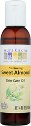 Aura Cacia: Natural Skin Care Oil With Vitamin E Nurturing Sweet Almond, 4 Oz - RubertOrganics