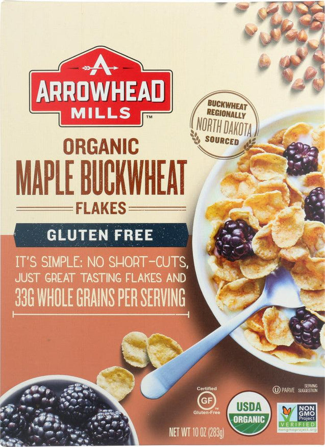 Arrowhead Mills: Organic Maple Buckwheat Flakes Gluten Free, 10 Oz - RubertOrganics