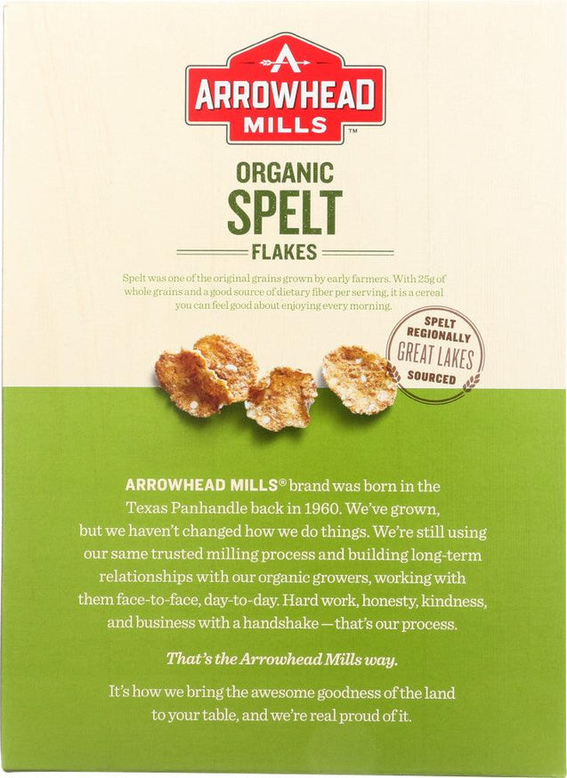 Arrowhead Mills: Organic Spelt Flakes Whole Grain, 12 Oz - RubertOrganics