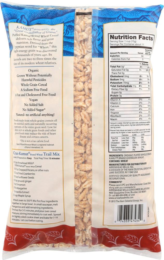 Arrowhead Mills: Organic Puffed Kamut Cereal, 6 Oz - RubertOrganics