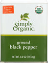 Simply Organic: Ground Black Pepper, 4 Oz