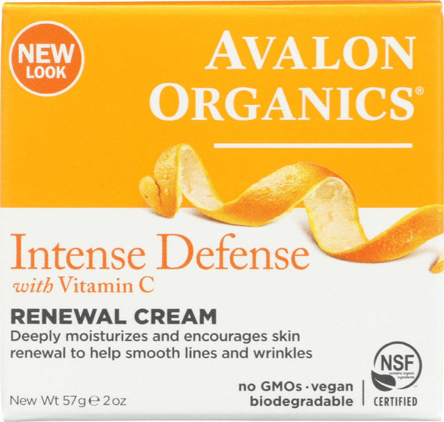 Avalon Organics: Intense Defense Vitamin C Renewal Cream, 2 Oz - RubertOrganics