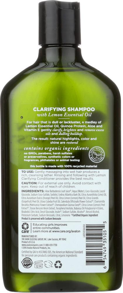 Avalon Organics: Shampoo Clarifying Lemon, 11 Oz - RubertOrganics