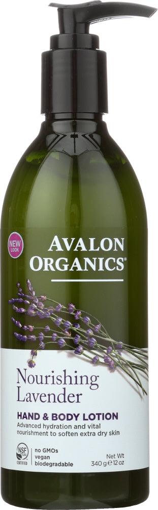 Avalon Organics: Hand & Body Lotion Lavender, 12 Oz - RubertOrganics