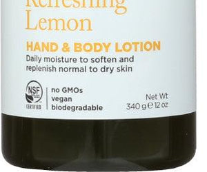 Avalon Organics: Hand And Body Lotion Lemon, 12 Oz - RubertOrganics