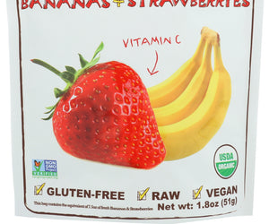 Nature's All: Organic Freeze Dried Bananas + Strawberries, 1.8 Oz